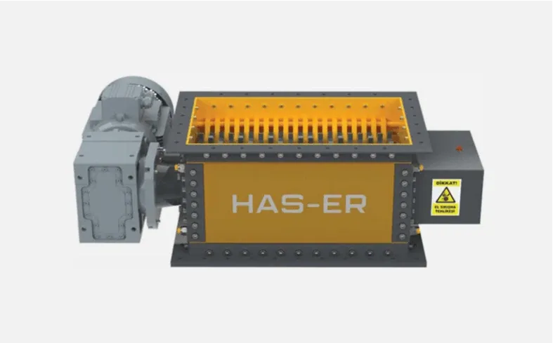 Turuncu gövdeli HS Shredder parçalayıcı