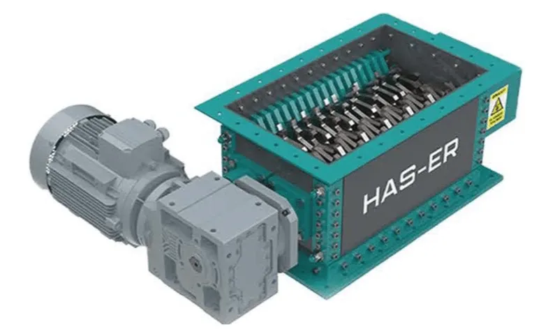 Yeşil gövdeli HS Shredder parçalayıcı