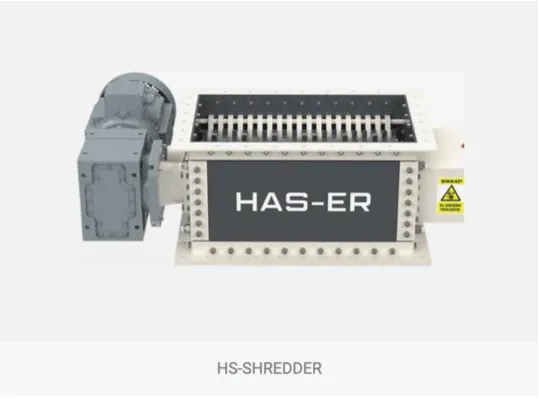 HS Shredder parçalayıcı, ön görünüm
